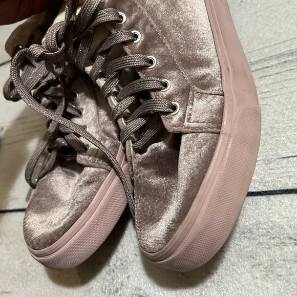 Old Navy Other - Old Navy Lilac Velvet High Top Sneaker Shoes